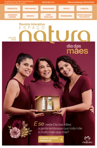 Catálogo Revista Natura + Cupom de desconto – Ciclo 06 de 2024
